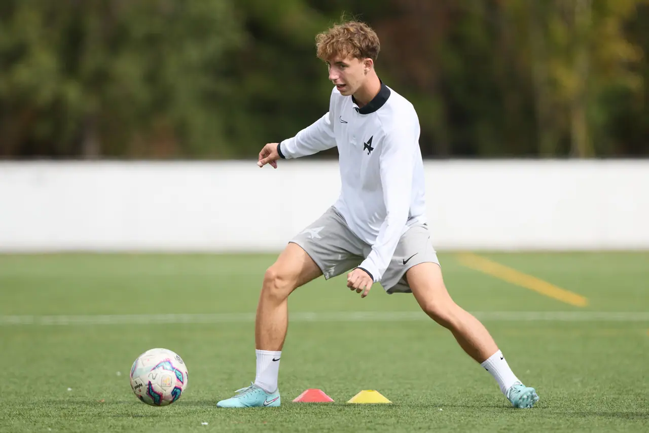 Player working on ball control