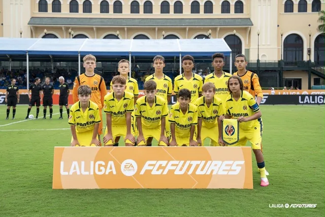 Villarreal CF team photo at LaLiga FC Futures