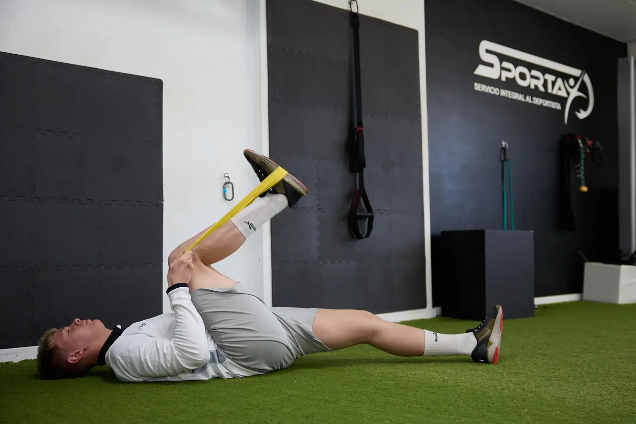 Mobility work on the turf area